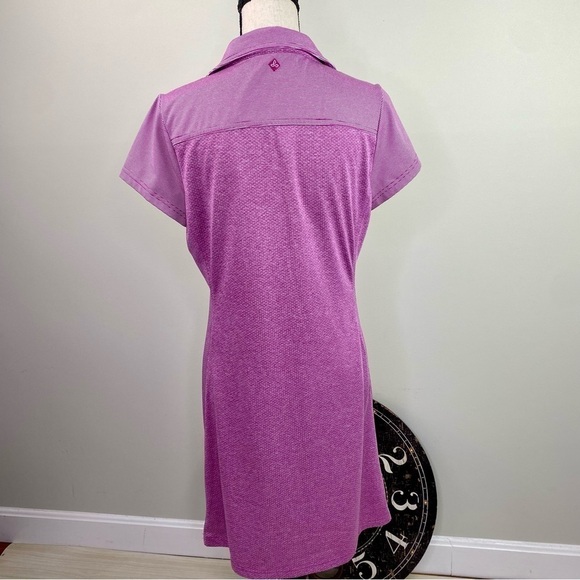 Prana Polo Kinley pink performance short sleeve dress size M - Picture 4 of 15